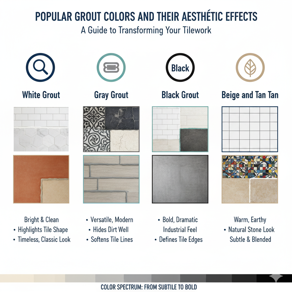 Popular Grout Colors and Their Aesthetic Effects