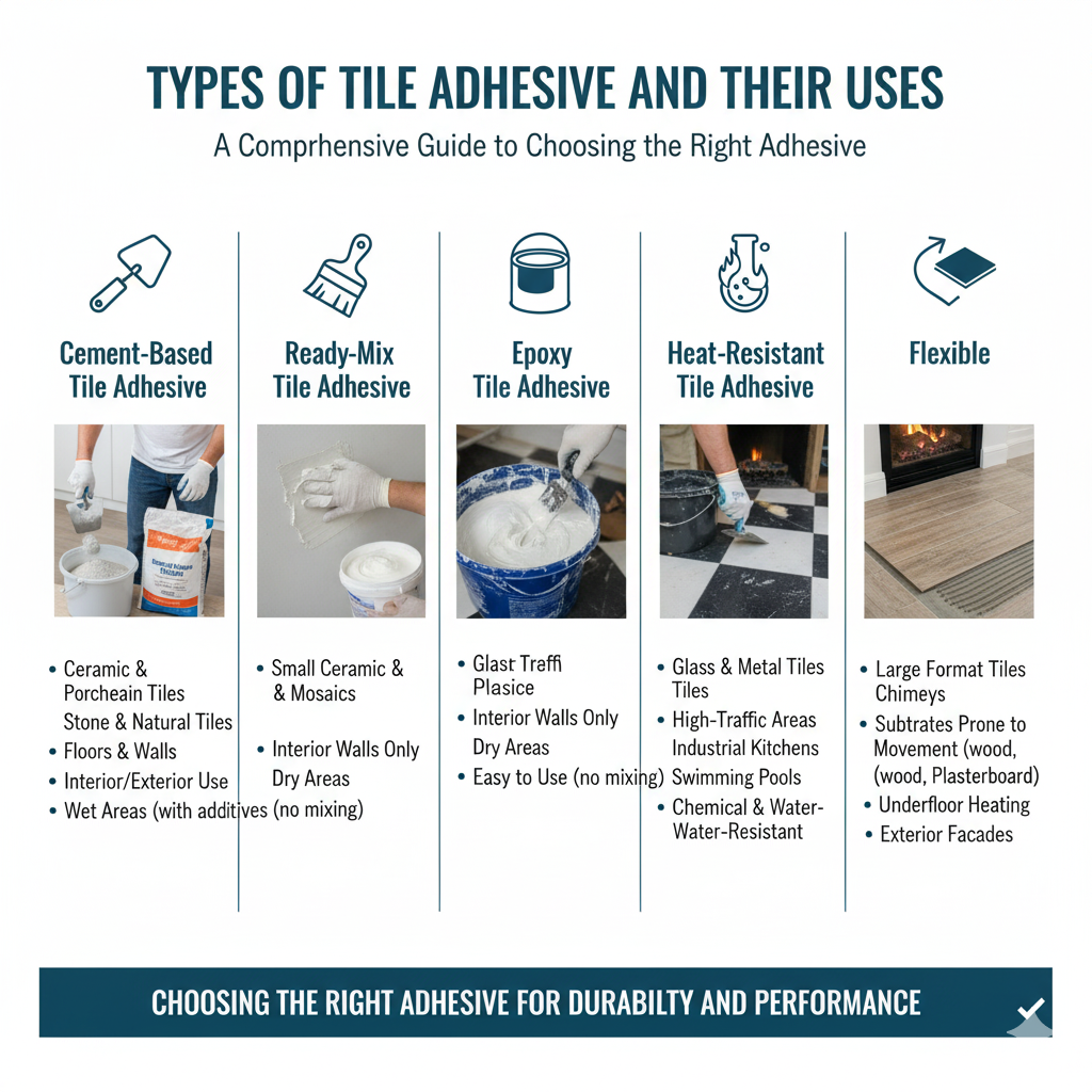 Types of Tile Adhesive and Their Uses