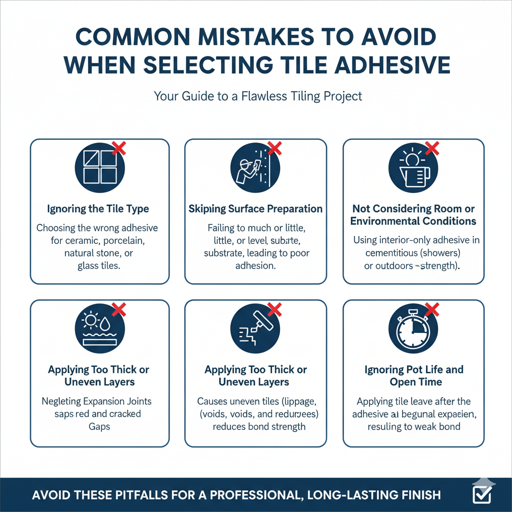 Common Mistakes to Avoid When Selecting Tile Adhesive