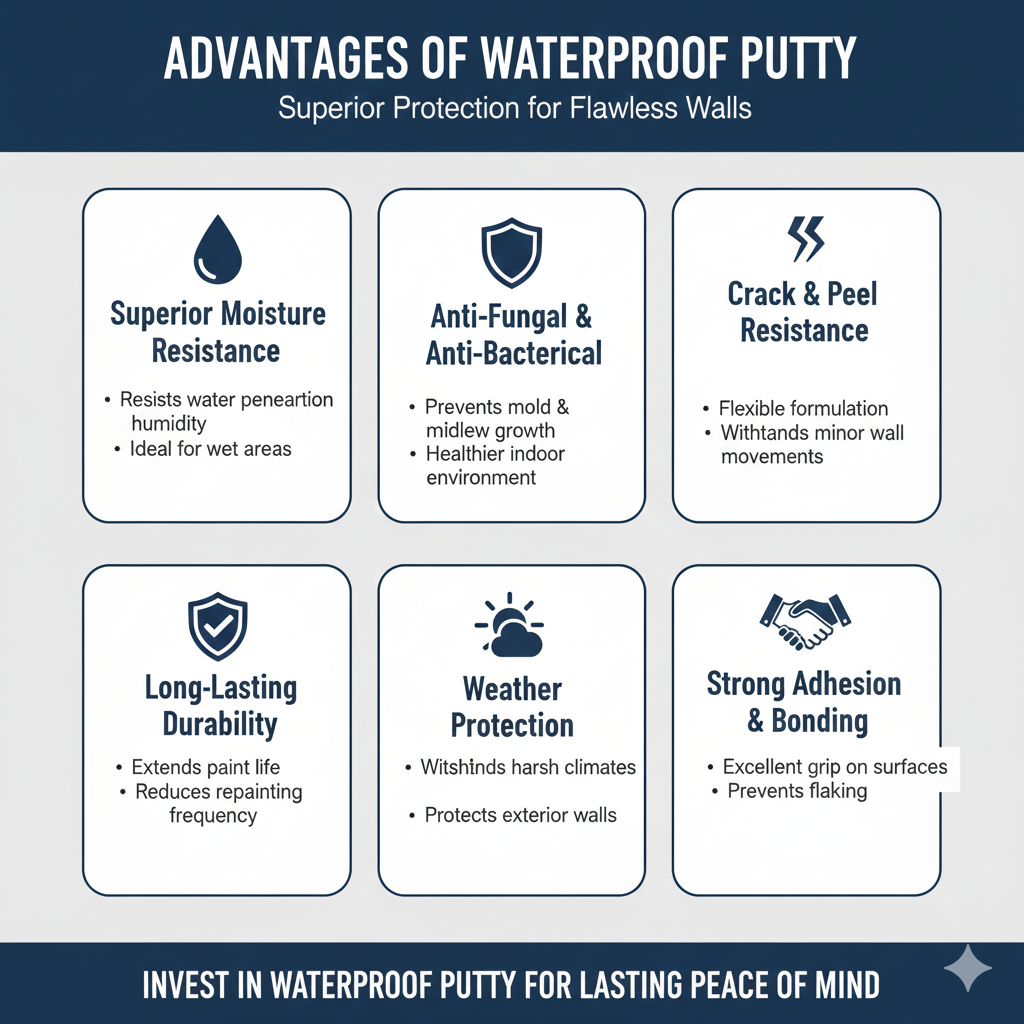 Advantages of Waterproof Putty
