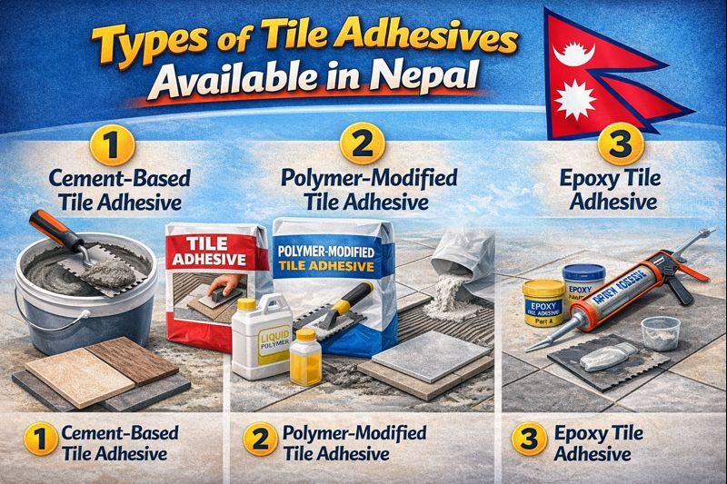 Types of Tile Adhesives Available in Nepal