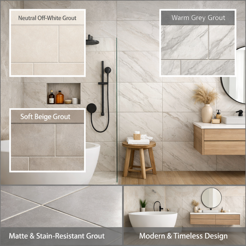 Latest Grout Color Trends for Bathrooms