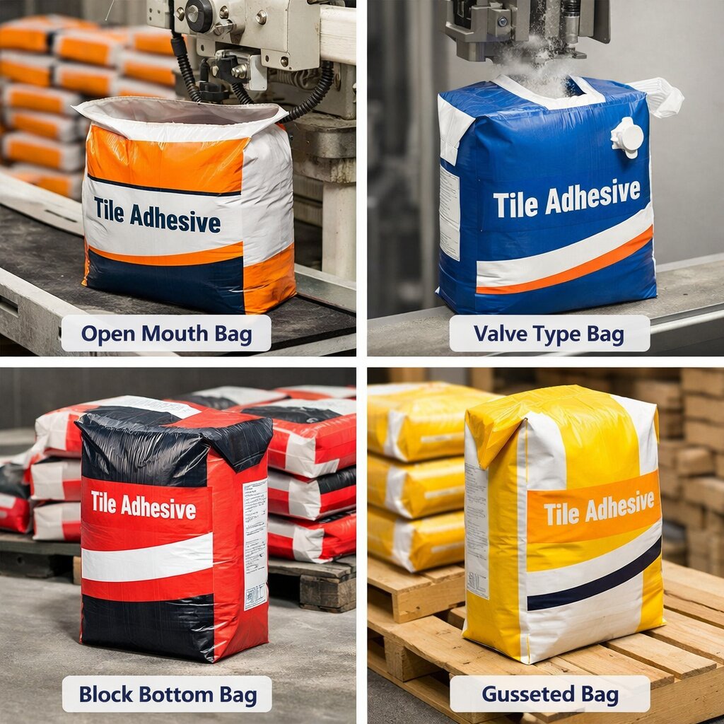Types of Tile Adhesive BOPP Bags