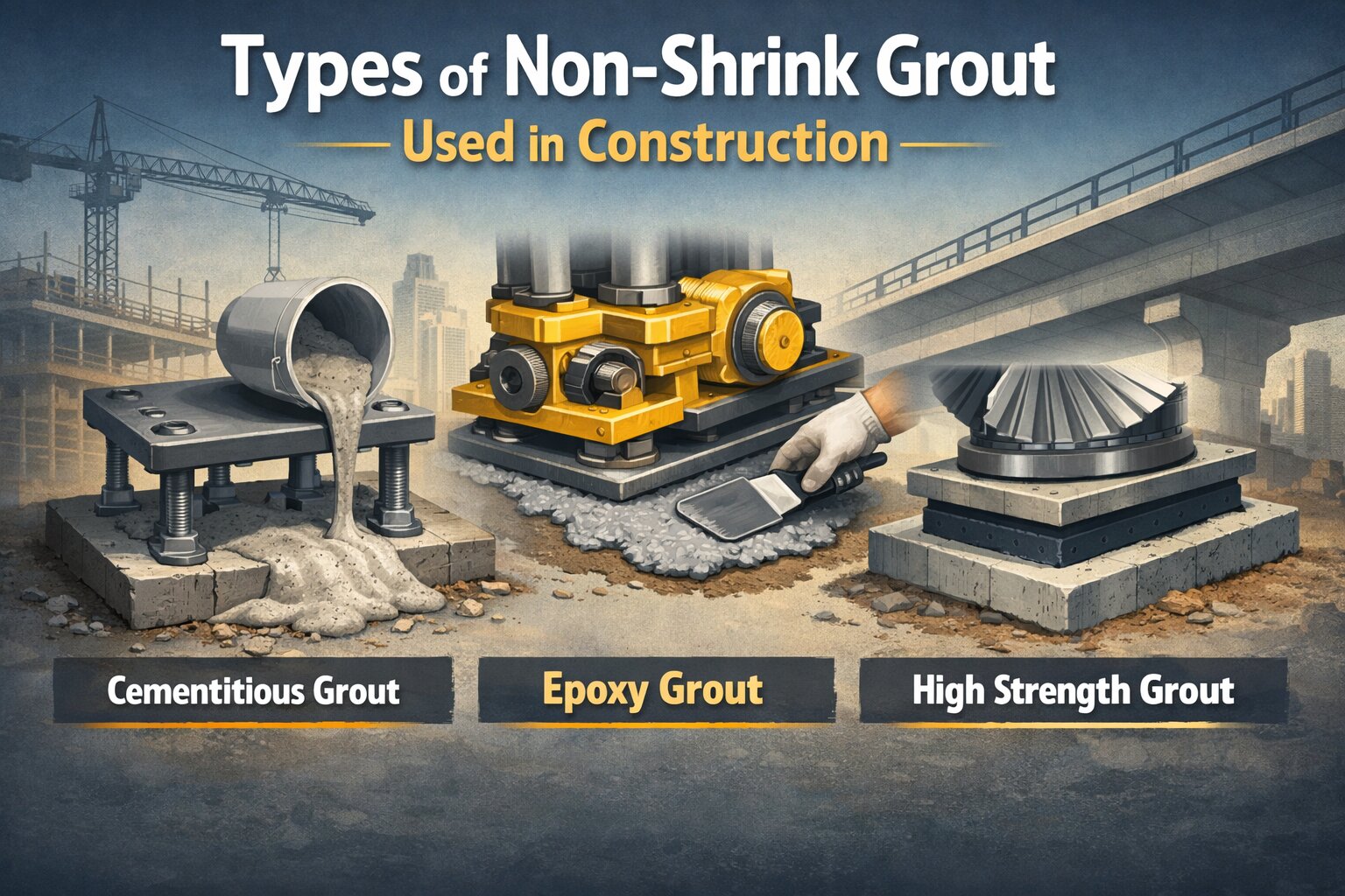 Types of Non-Shrink Grout Used in Construction