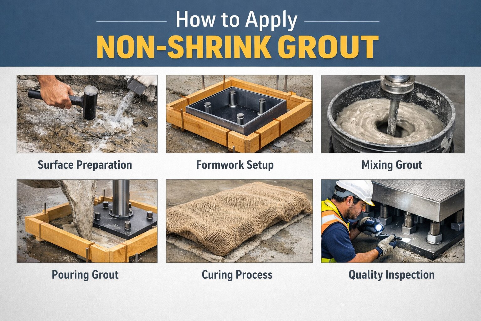 How to Apply Non-Shrink Grout Correctly
