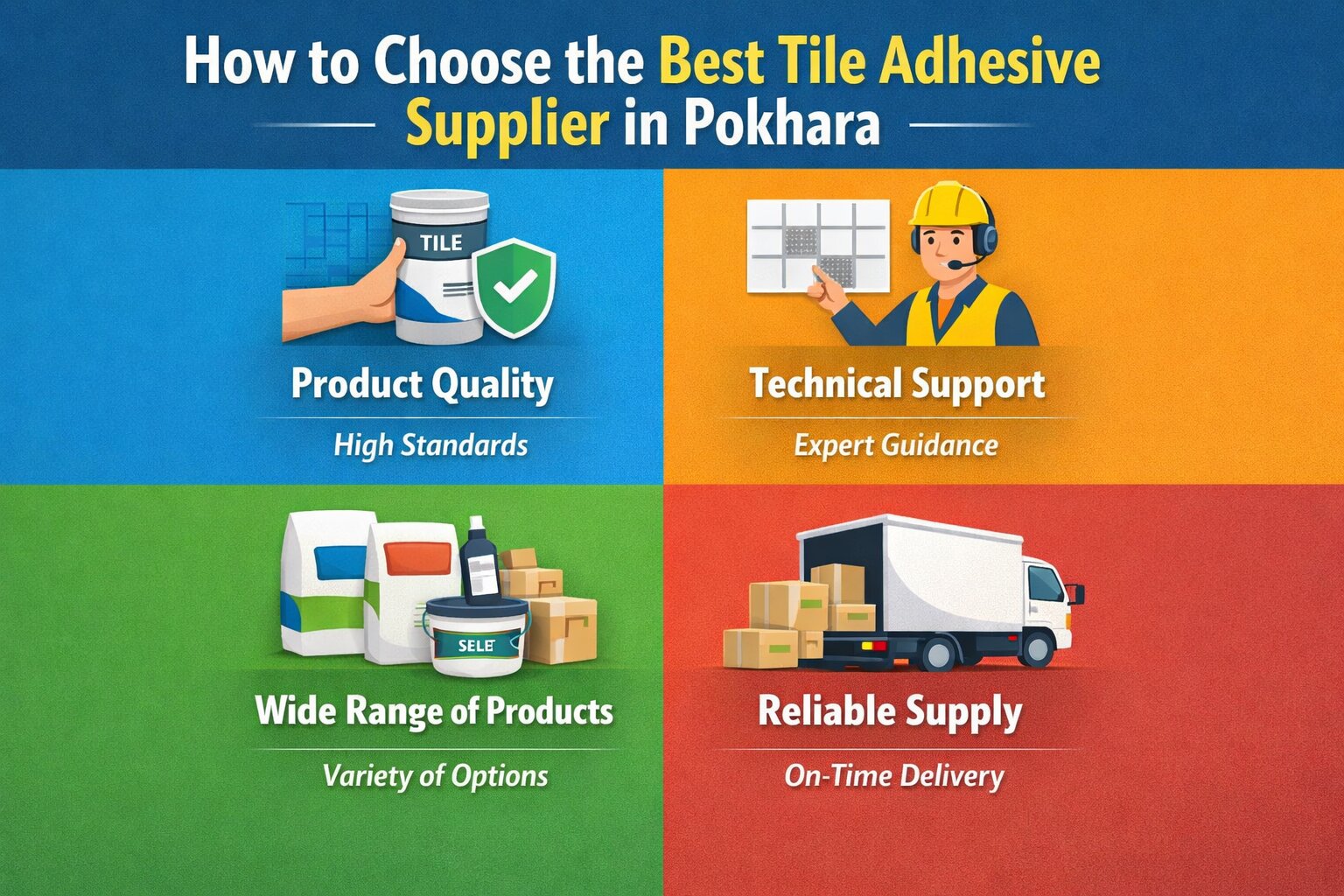 How to Choose the Best Tile Adhesive Supplier in Pokhara