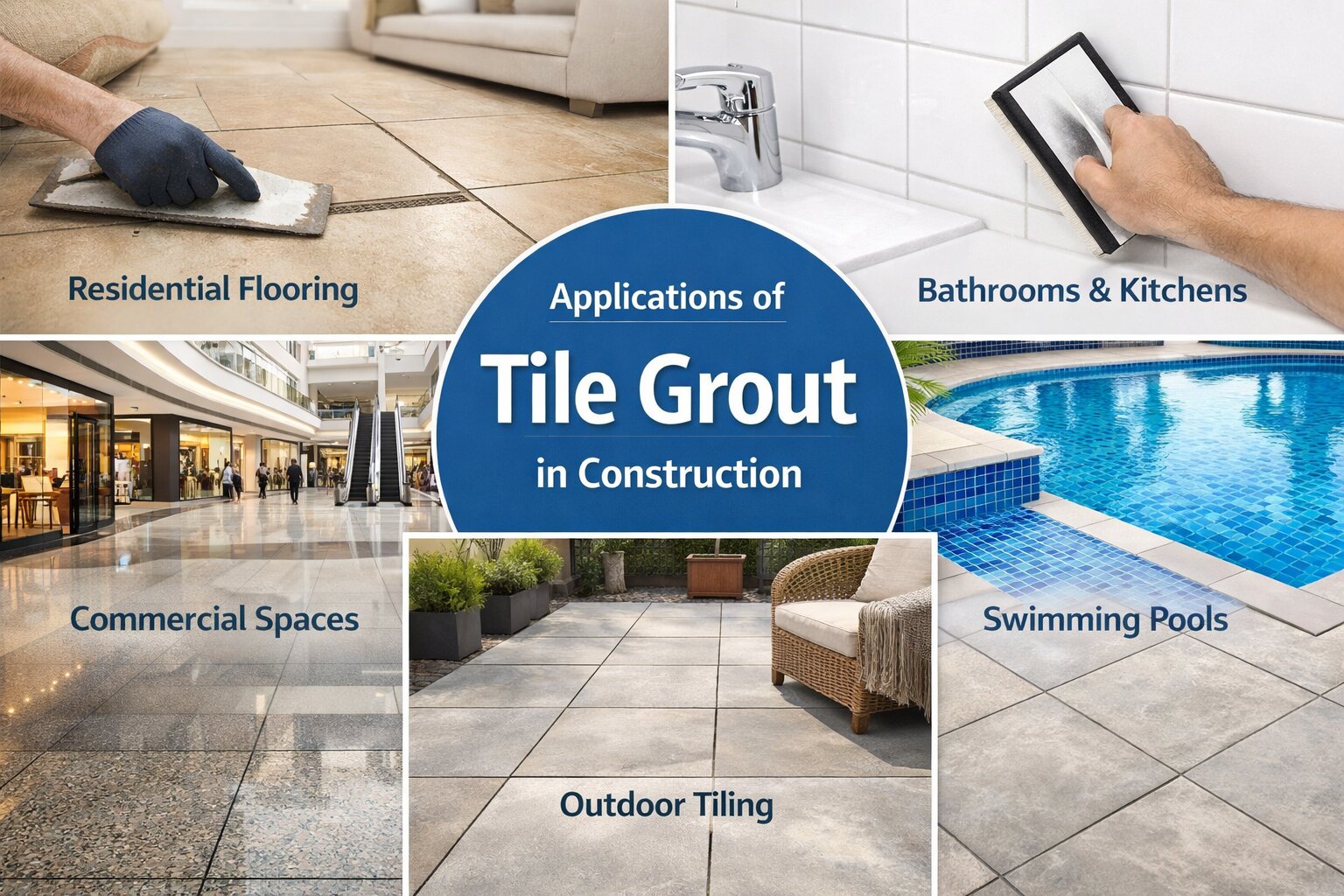 Applications of Tile Grout in Construction