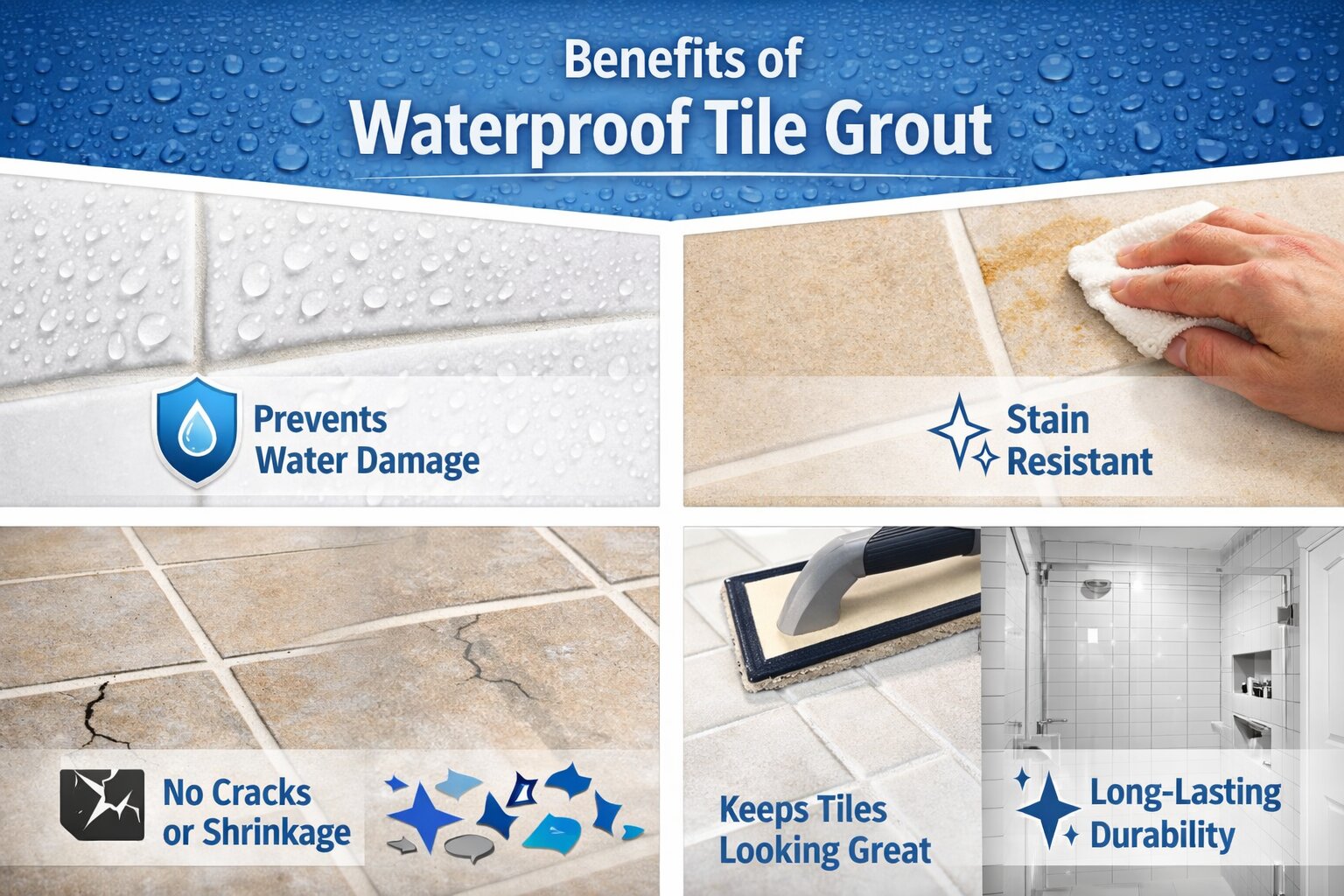 Key Benefits of Waterproof Tile Grout