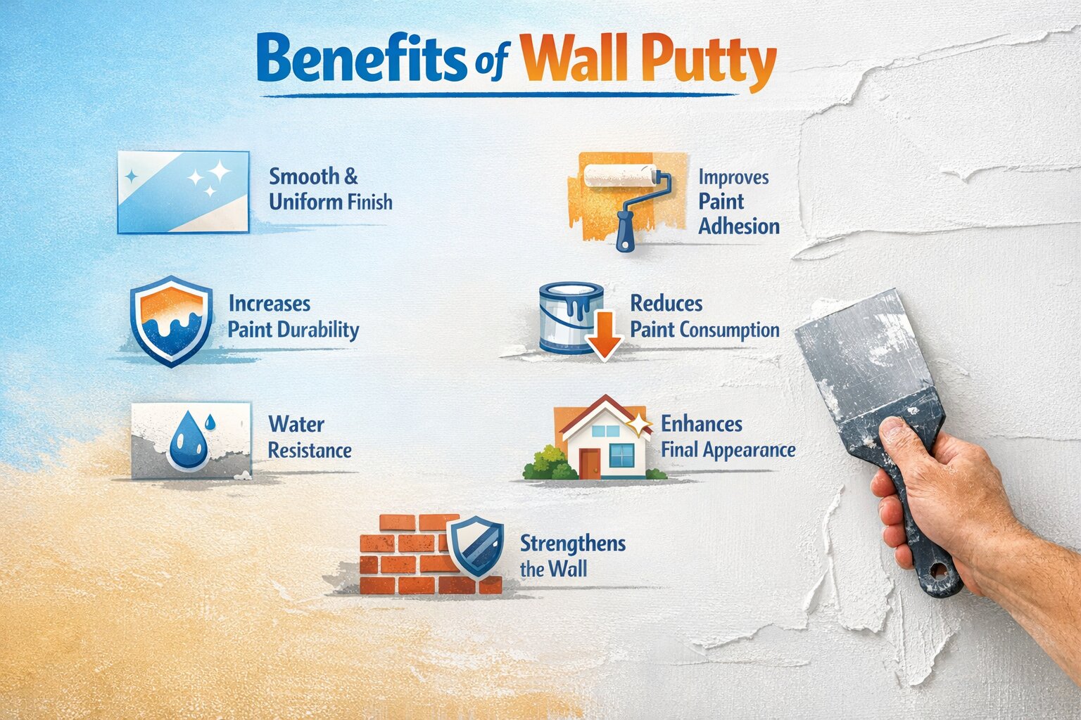 Wall Putty Benefits You Should Know