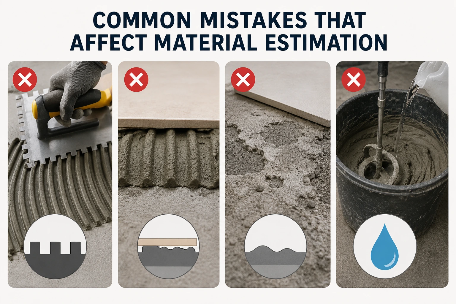 Common Mistakes That Affect Material Estimation