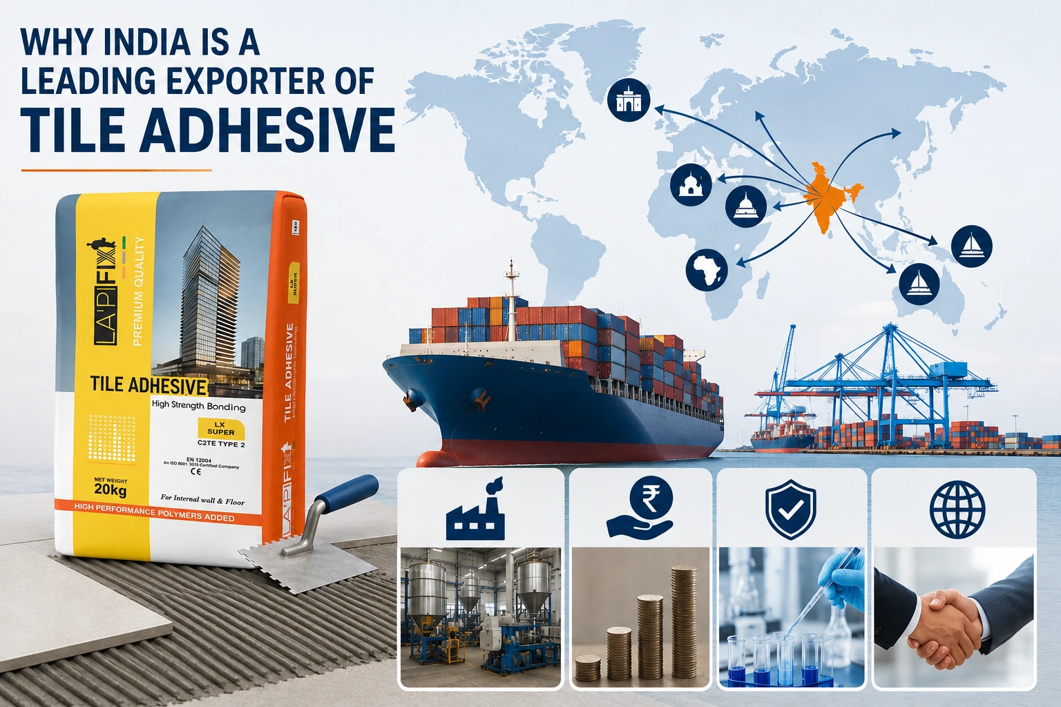 Why India Is a Leading Exporter of Tile Adhesive