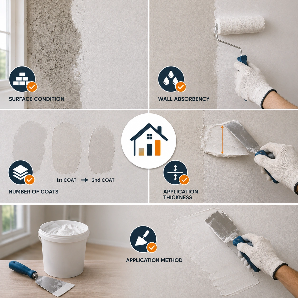 Factors That Affect Wall Putty Coverage