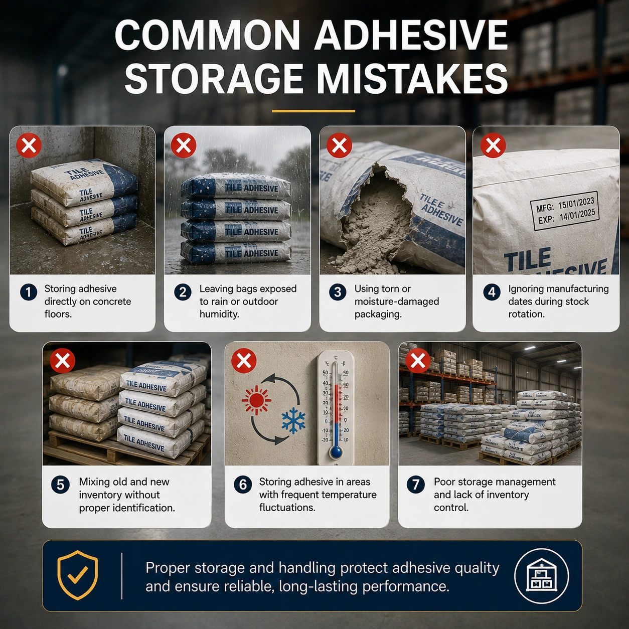 Common Adhesive Storage Mistakes