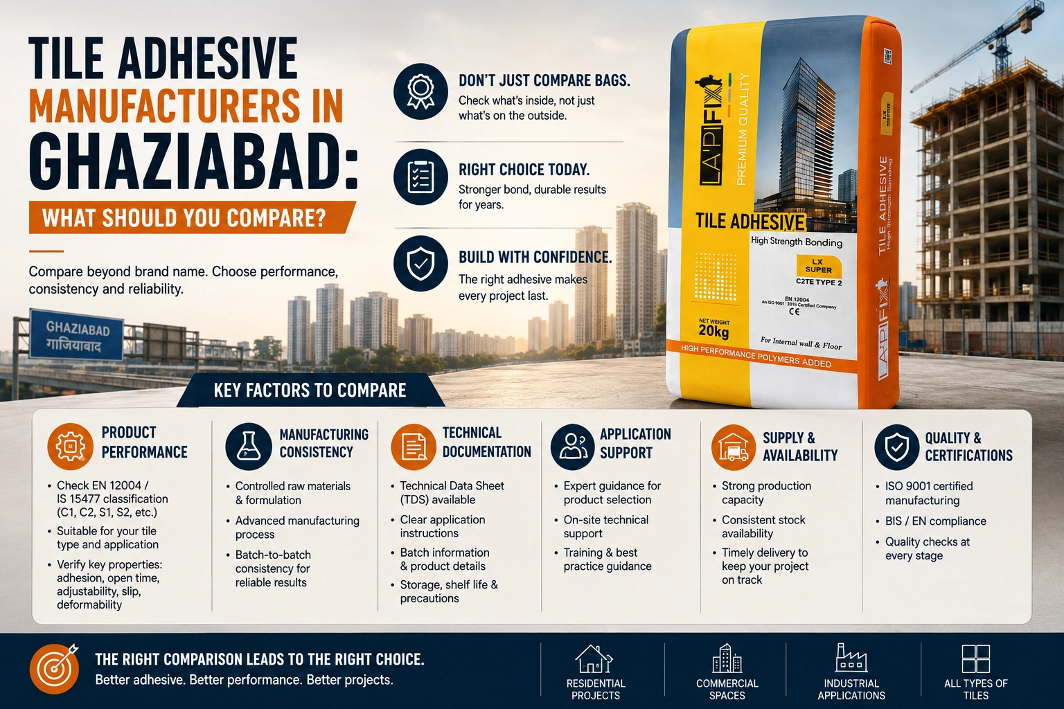Tile Adhesive Manufacturers in Ghaziabad