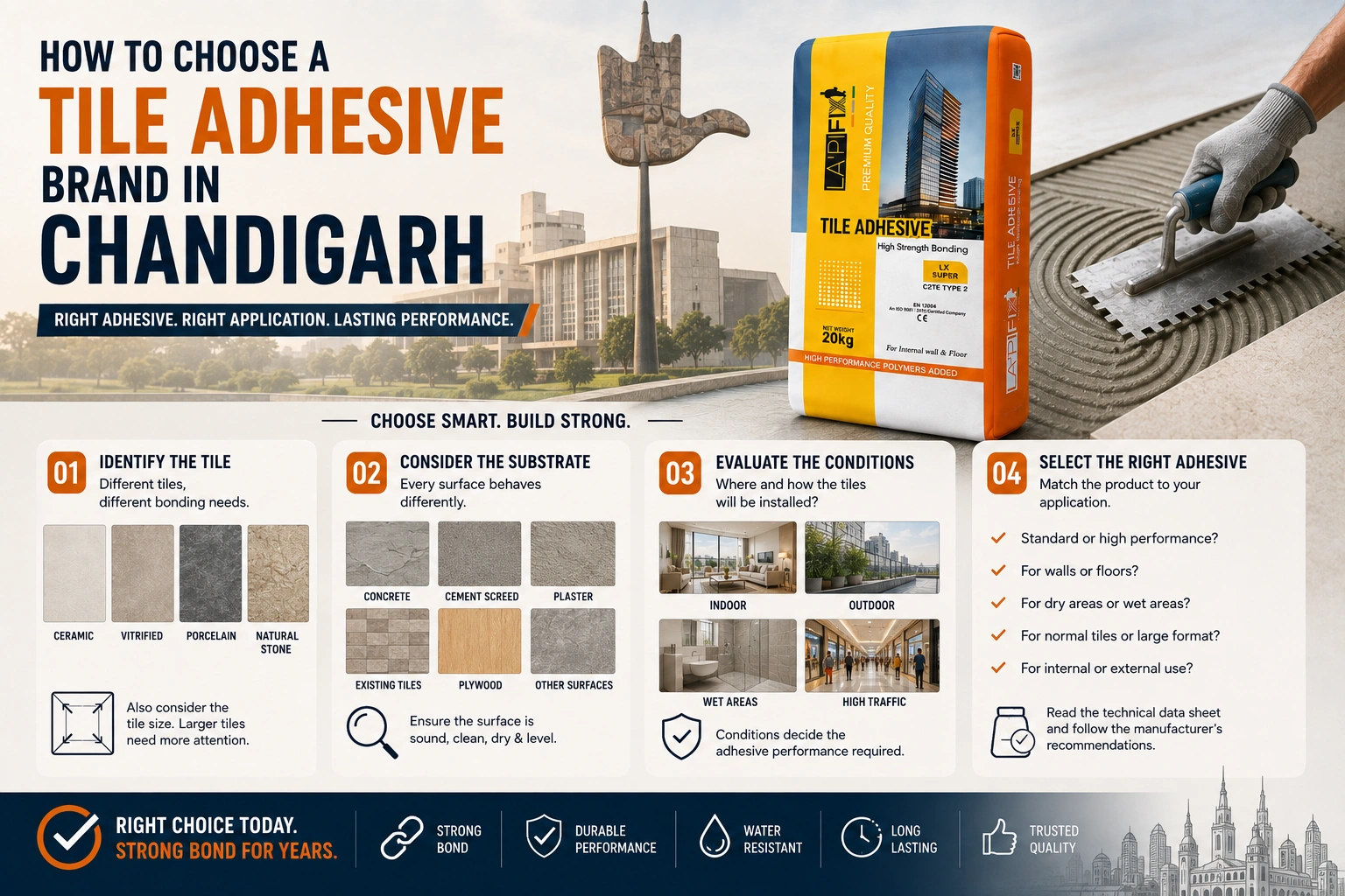 How to Choose a Tile Adhesive Brand in Chandigarh