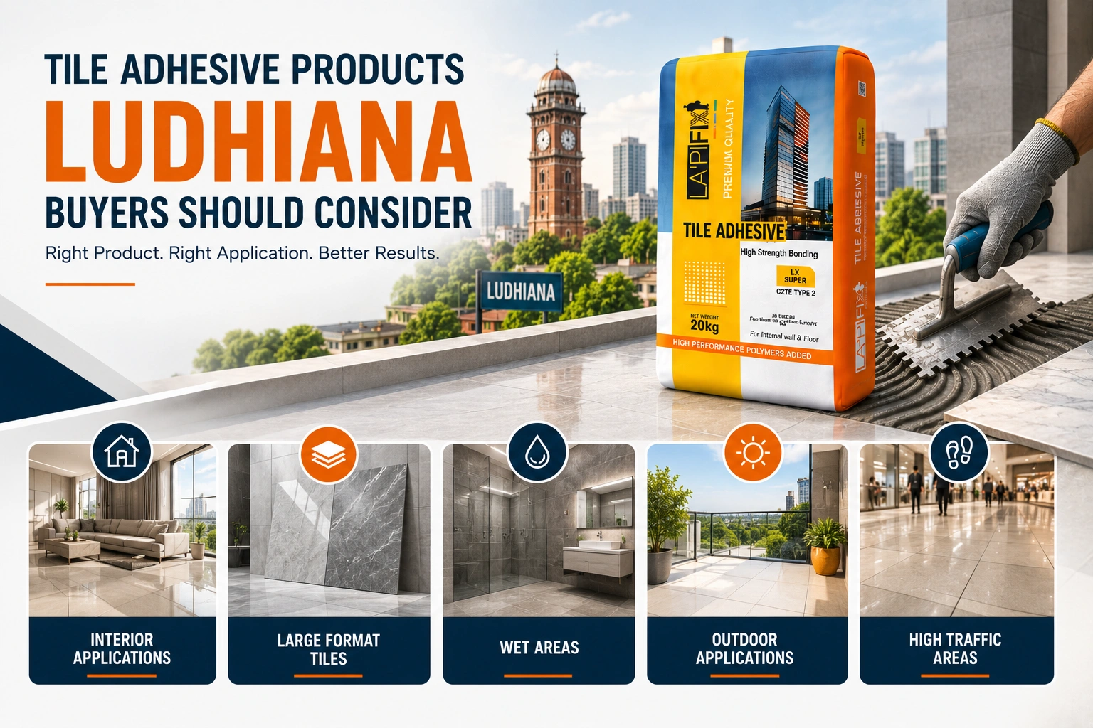 Tile Adhesive Products Ludhiana Buyers Should Consider