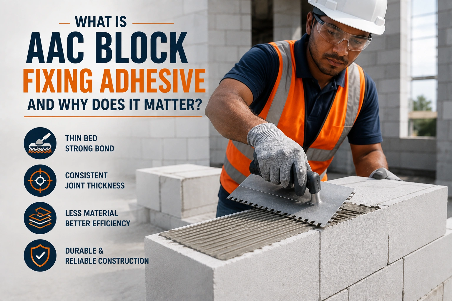 What Is AAC Block Fixing Adhesive and Why Does It Matter