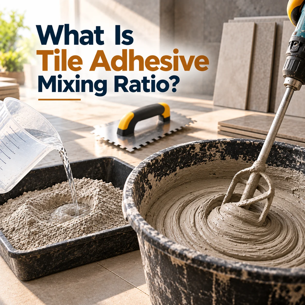 What Is Tile Adhesive Mixing Ratio