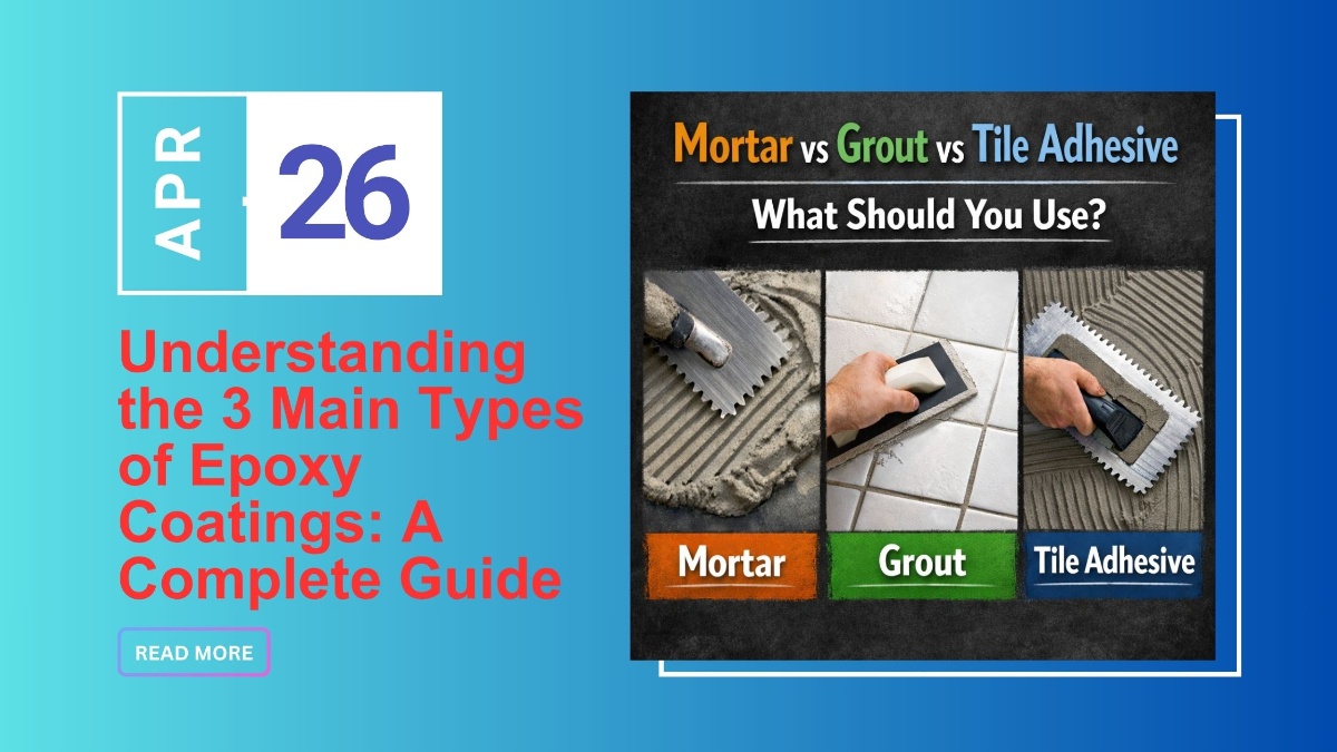 Understanding the 3 Main Types of Epoxy Coatings: A Complete Guide