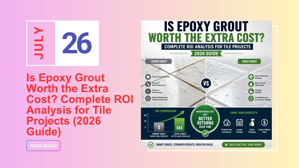 Is Epoxy Grout Worth the Extra Cost? Complete ROI Analysis for Tile Projects (2026 Guide)