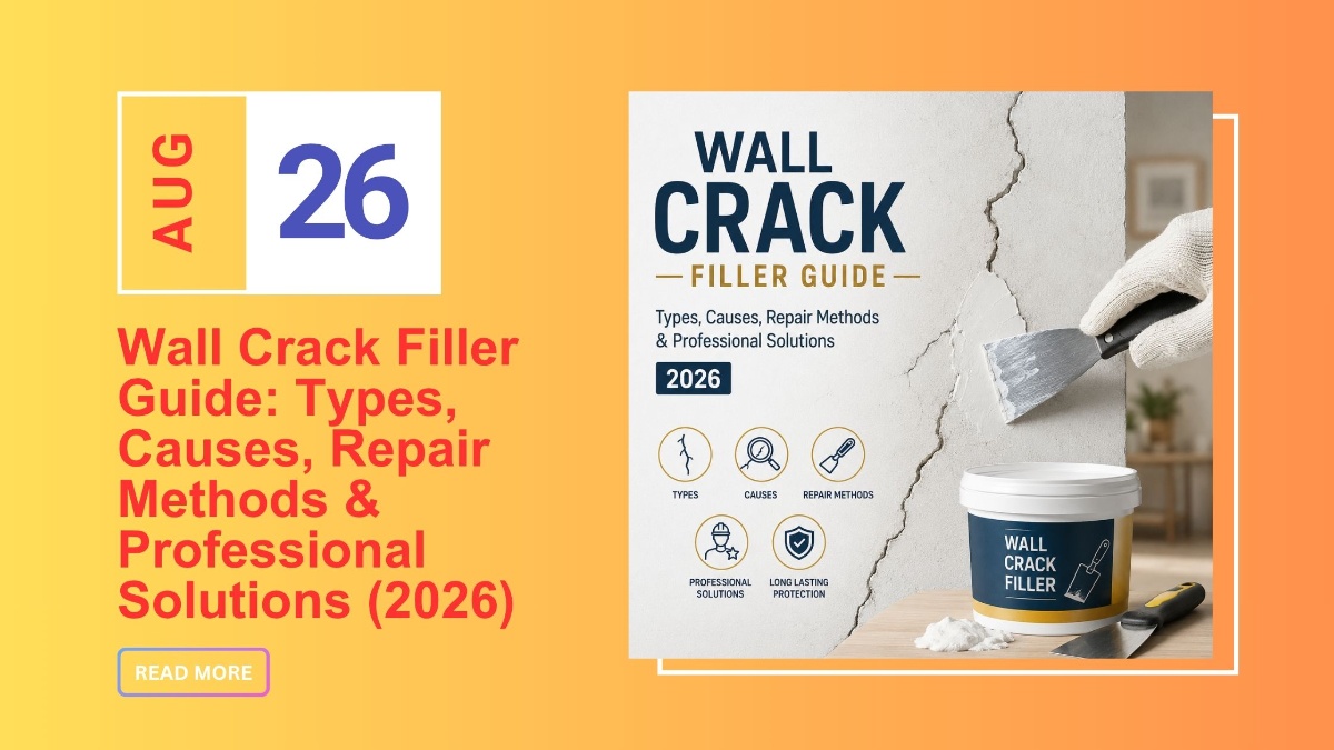 Wall Crack Filler Guide: Types, Causes, Repair Methods & Professional Solutions (2026)