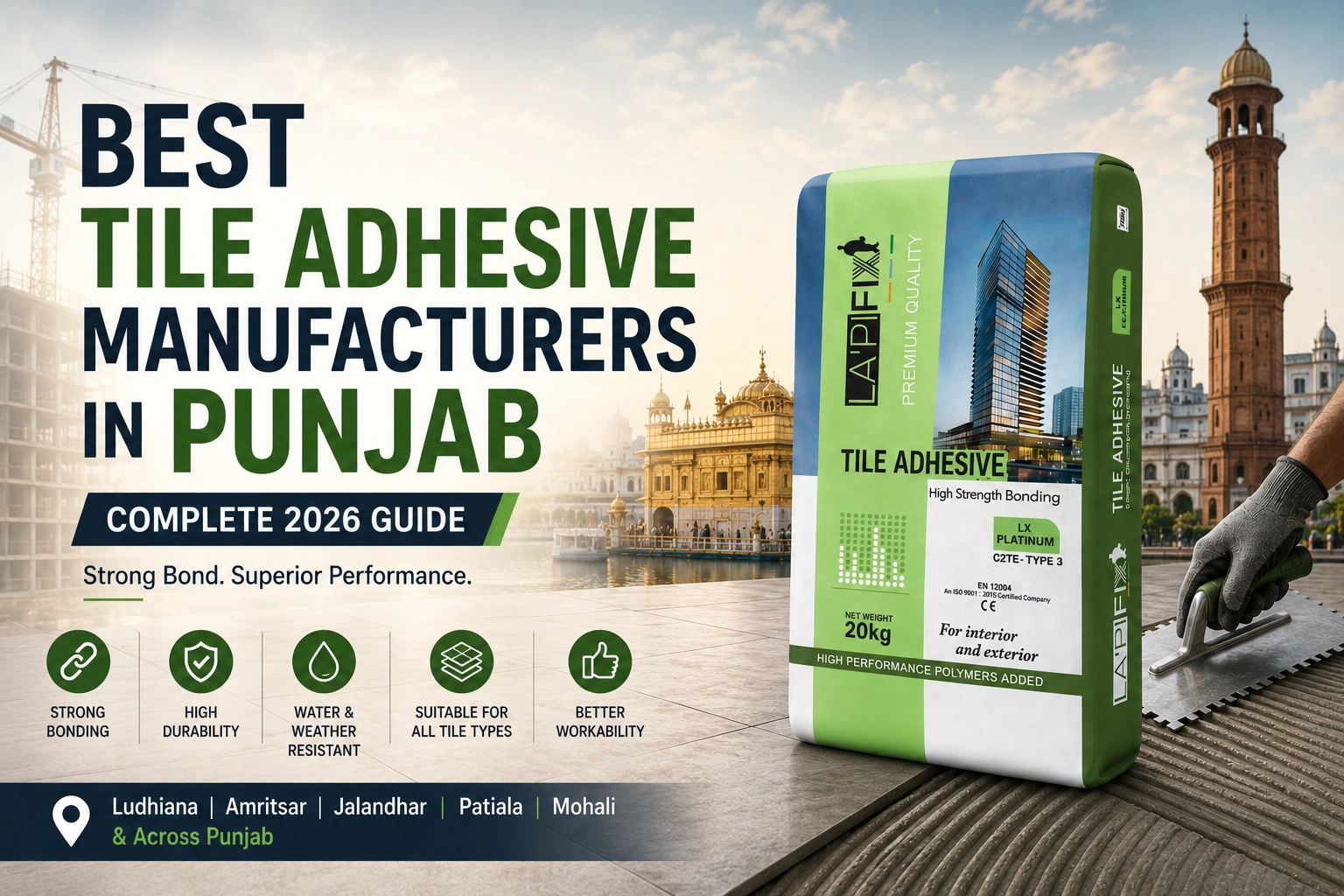Best Tile Adhesive Manufacturers in Punjab: 2026 Guide