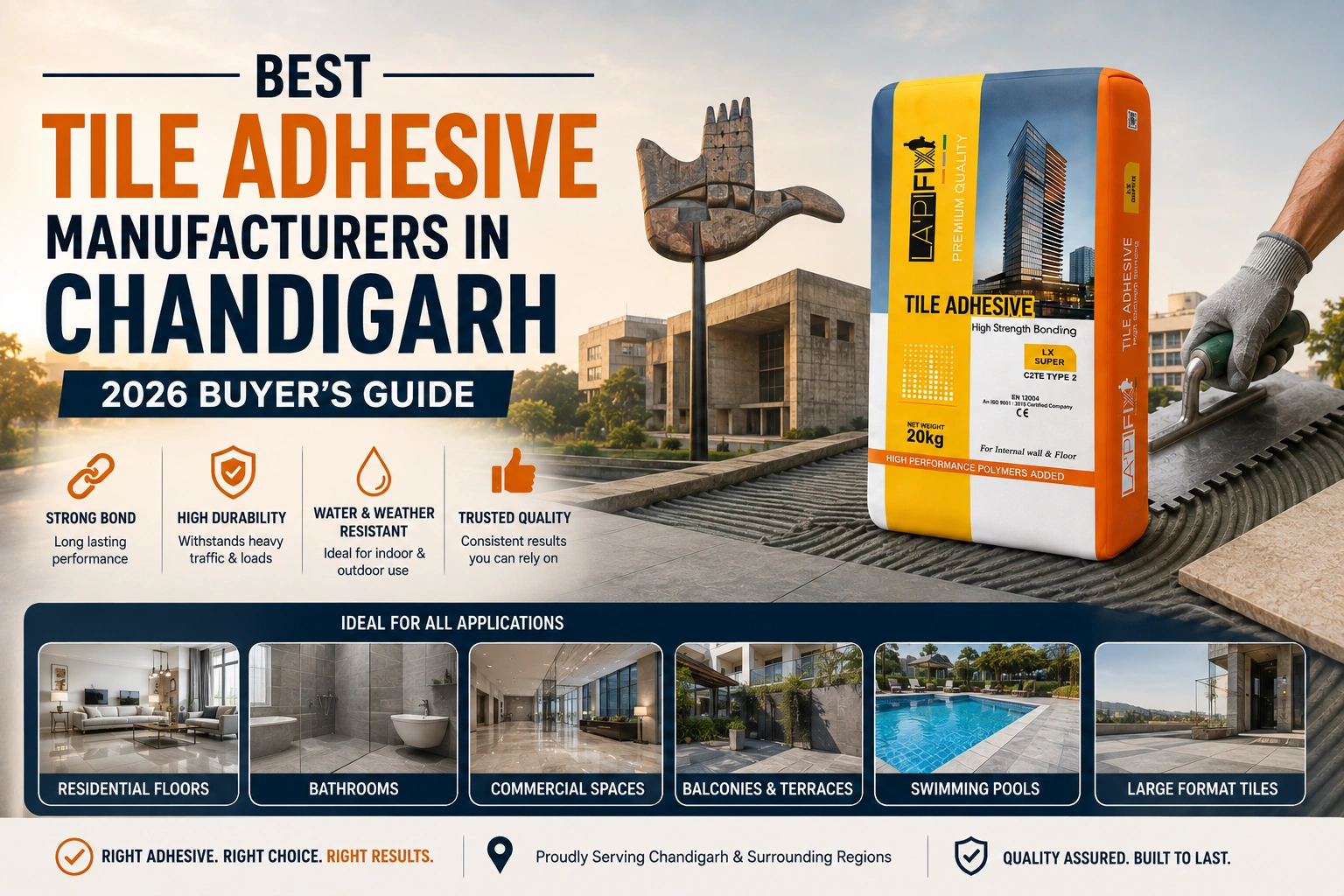 Best Tile Adhesive Manufacturers in Chandigarh 2026