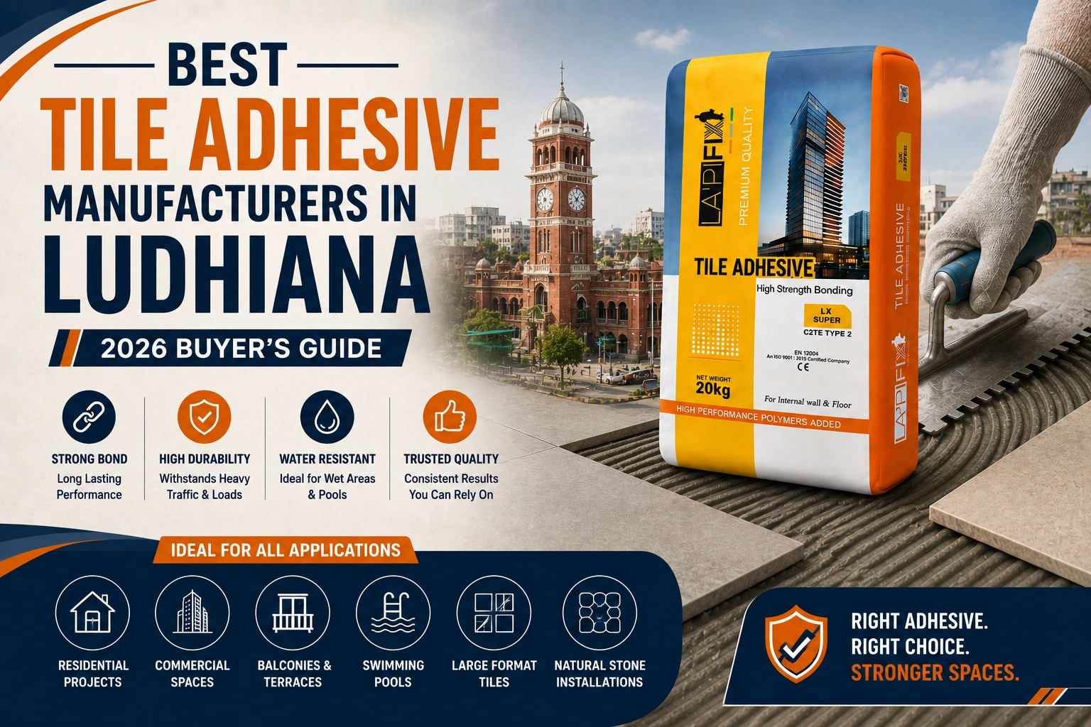 Best Tile Adhesive Manufacturers in Ludhiana 2026