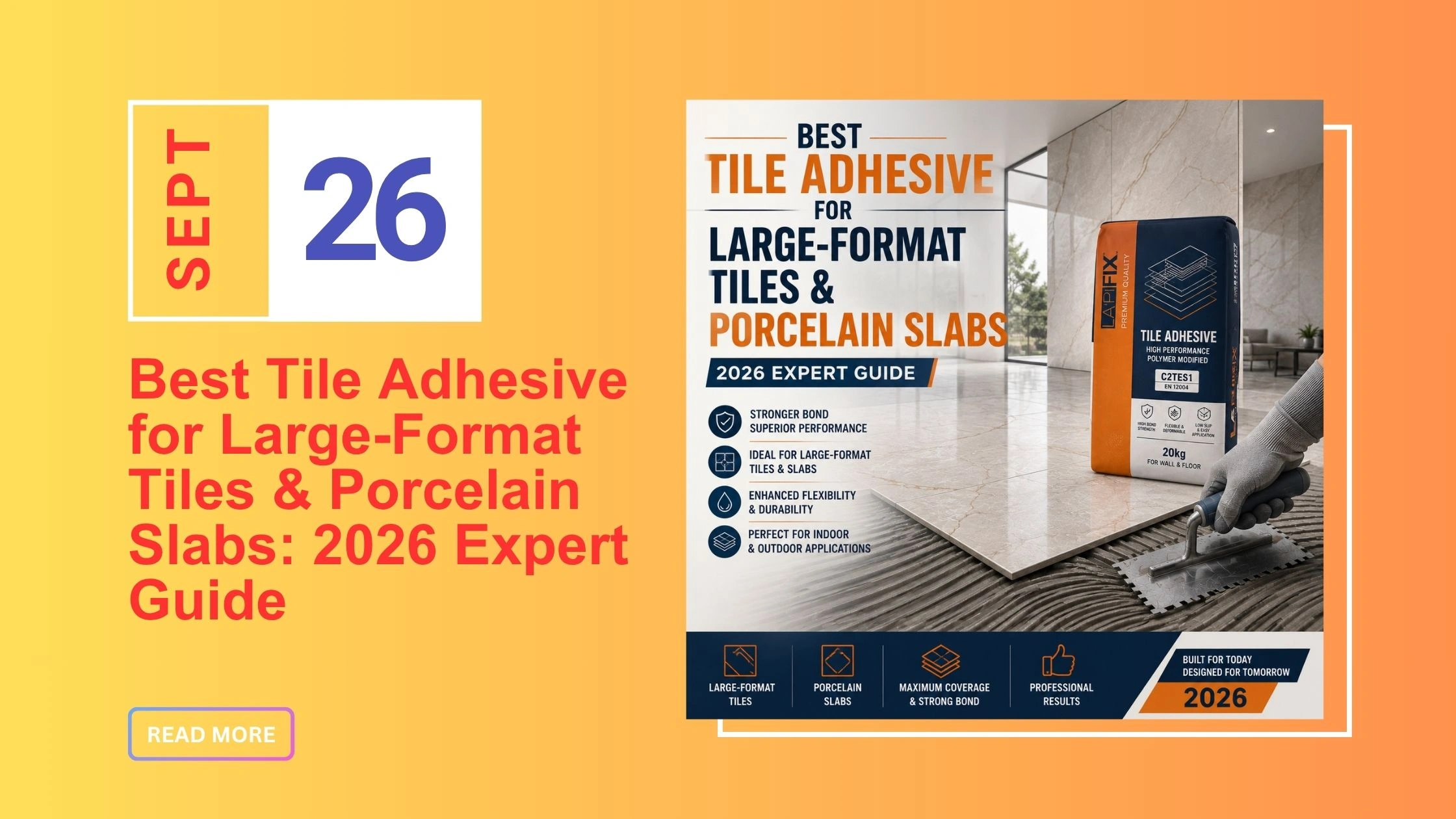 Tile Adhesive for Large Format Tiles: 2026 Expert Guide