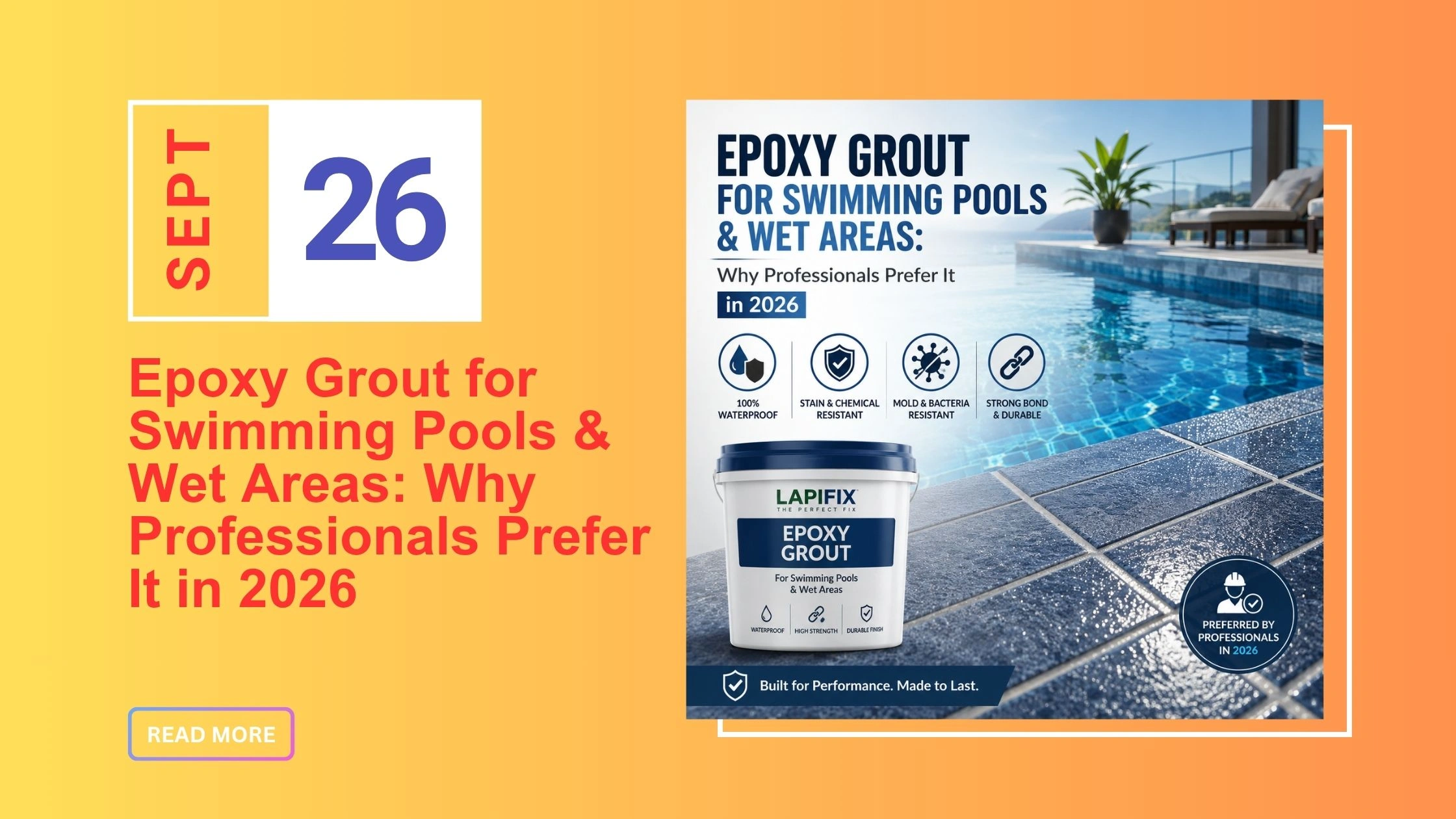Epoxy Grout for Pools & Wet Areas: 2026 Guide
